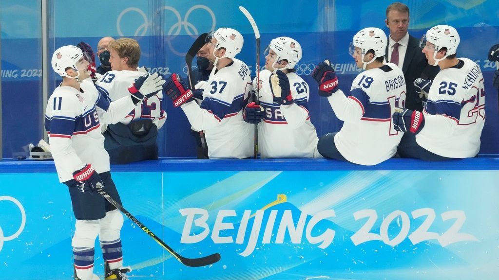 Team USA beats Canada in the men's ice hockey preliminary round