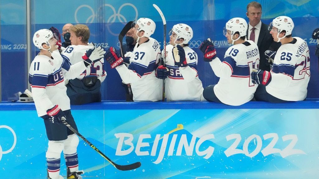 Team USA beats Canada in the men’s ice hockey preliminary round