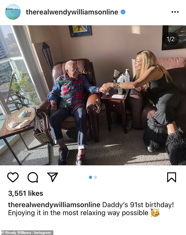Last month, the beleaguered talk show host celebrated her father's 91st birthday and posted a picture of the two of them on Instagram.