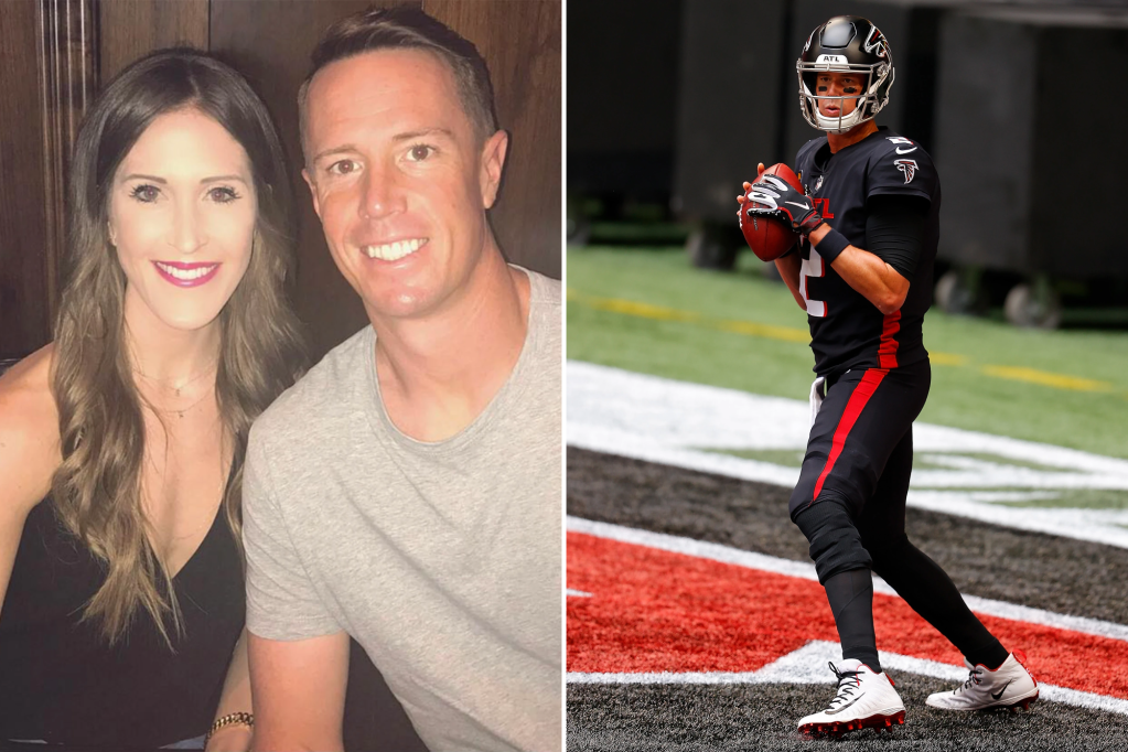 Sarah, Matt Ryan's wife, says goodbye to the hawks after the ponies trade