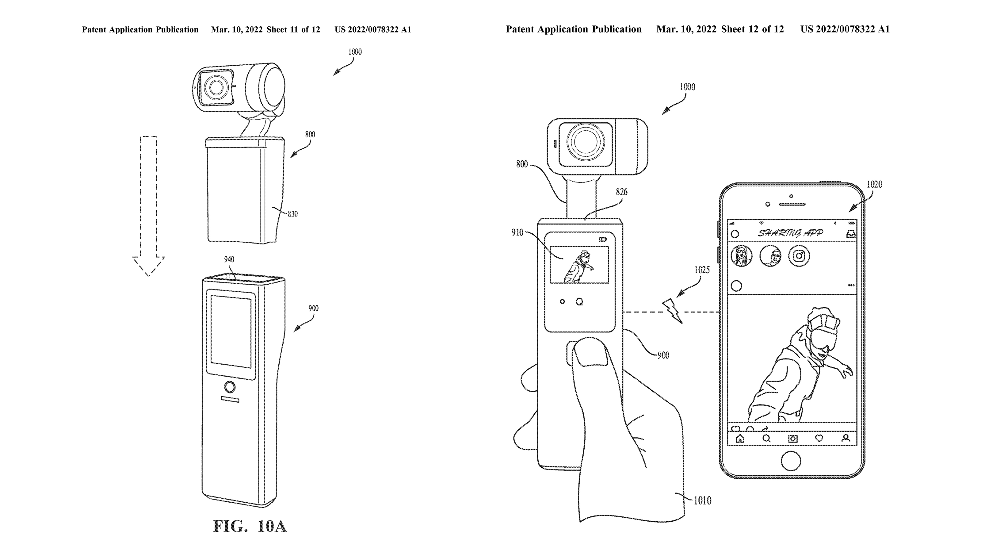 Graphics from GoPro patents