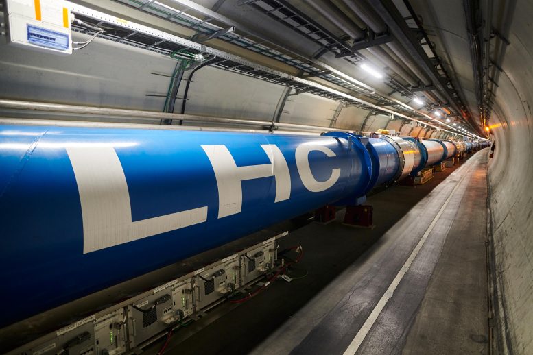 LHC tunnel at point 1