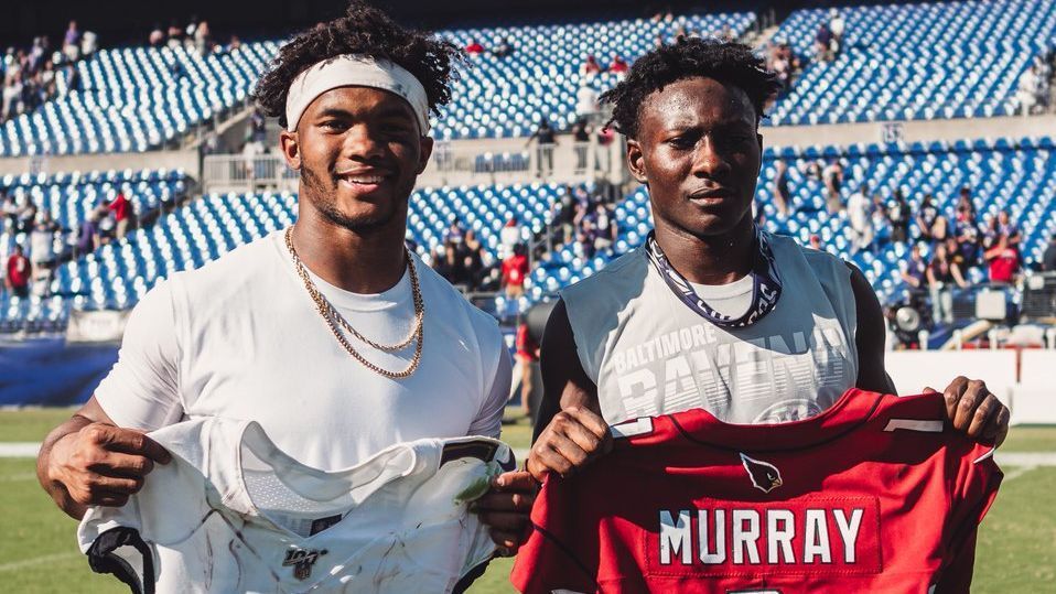 Lamar Jackson and Keeler Murray tweeted both sides of the Ravens-Cardinals trade in Hollywood Browns