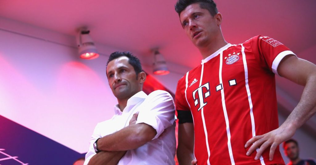 Bayern Munich's Robert Lewandowski and Hasan Salihamidzic have different accounts of the club's alleged proposal