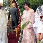 Kourtney Kardashian wears Dolce & Gabbana wedding dress to marry Travis Parker