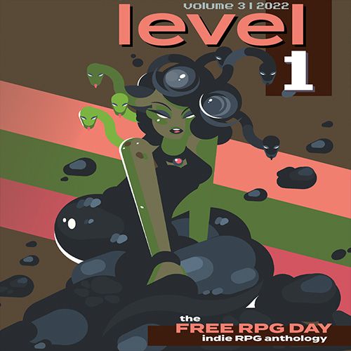A sexy green Medusa graces the cover of the Free RPG Day anthology.