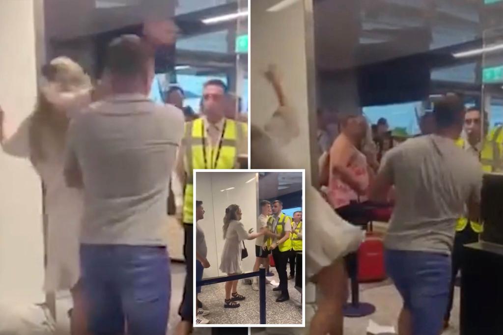 EasyJet pushes his girlfriend, punches an airport worker