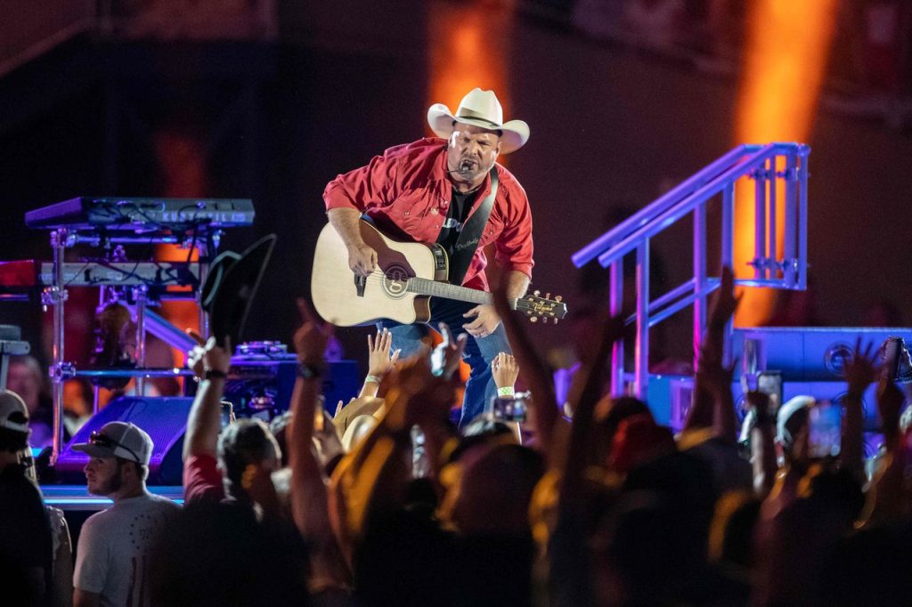 Garth Brooks fans pack Protective Stadium for a Birmingham party