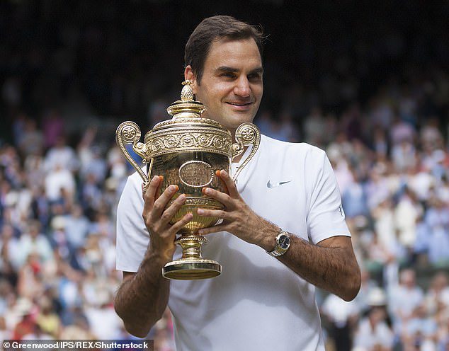 Federer won eight singles titles at the historic Grand Slam