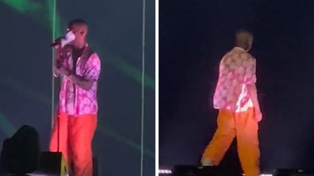 Kid Cody Storms off stage in Rowling Loud, Kanye West showing surprise