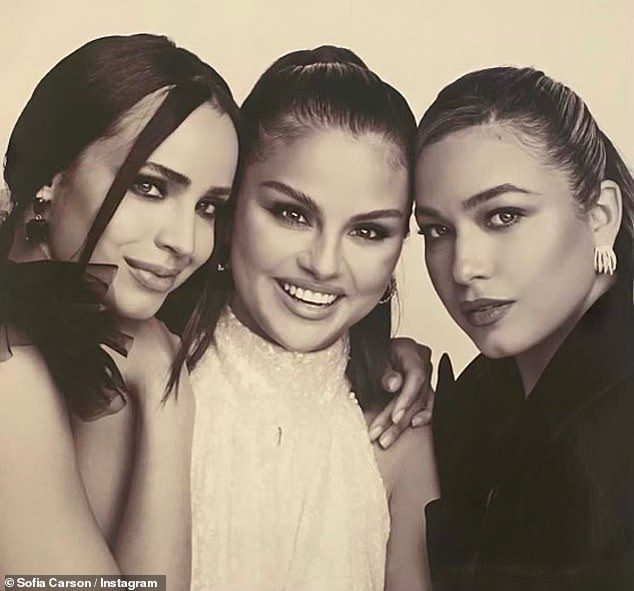 MIA: Selena has barely appeared in the content posted by her friends, although many have shared her adorable black and white photos from the evening