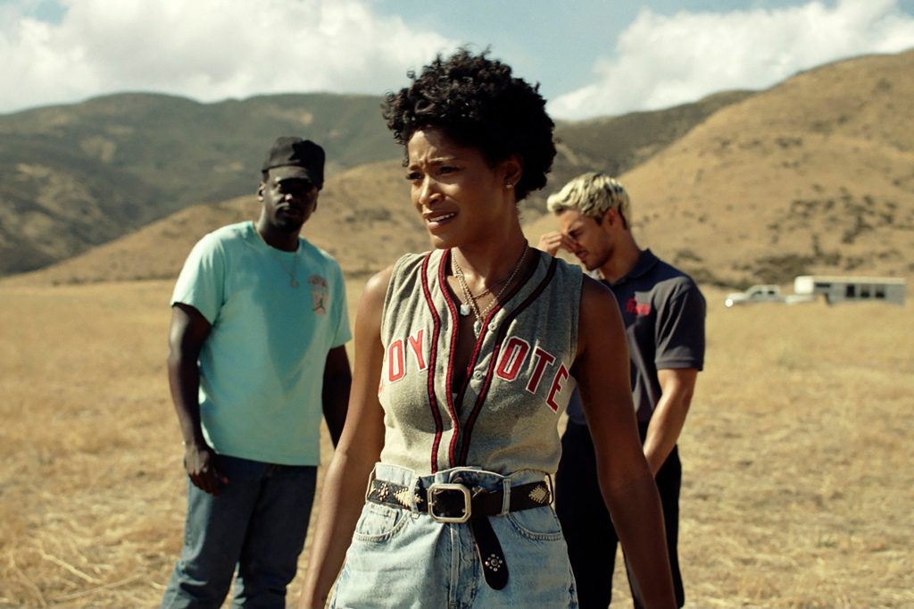 Daniel Kaluuya, Keke Palmer, and Brandon Perea in a scene from "no." 