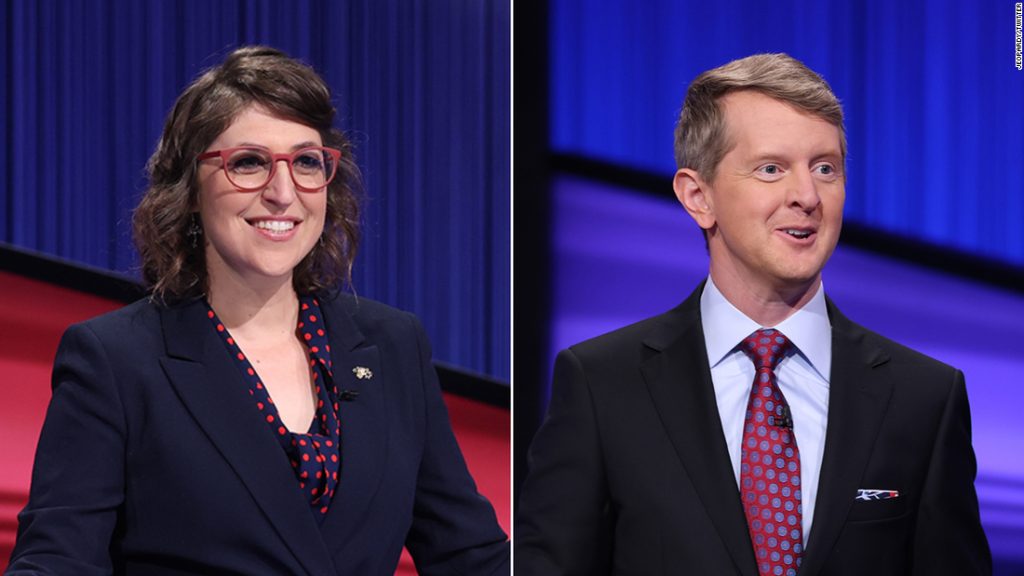 'Risk!'  Mayim Bialik and Ken Jennings are regular hosts