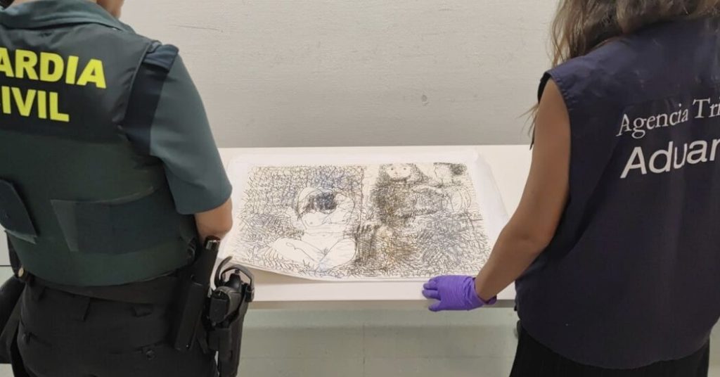 Spanish authorities seize "smuggled" Picasso at Ibiza airport