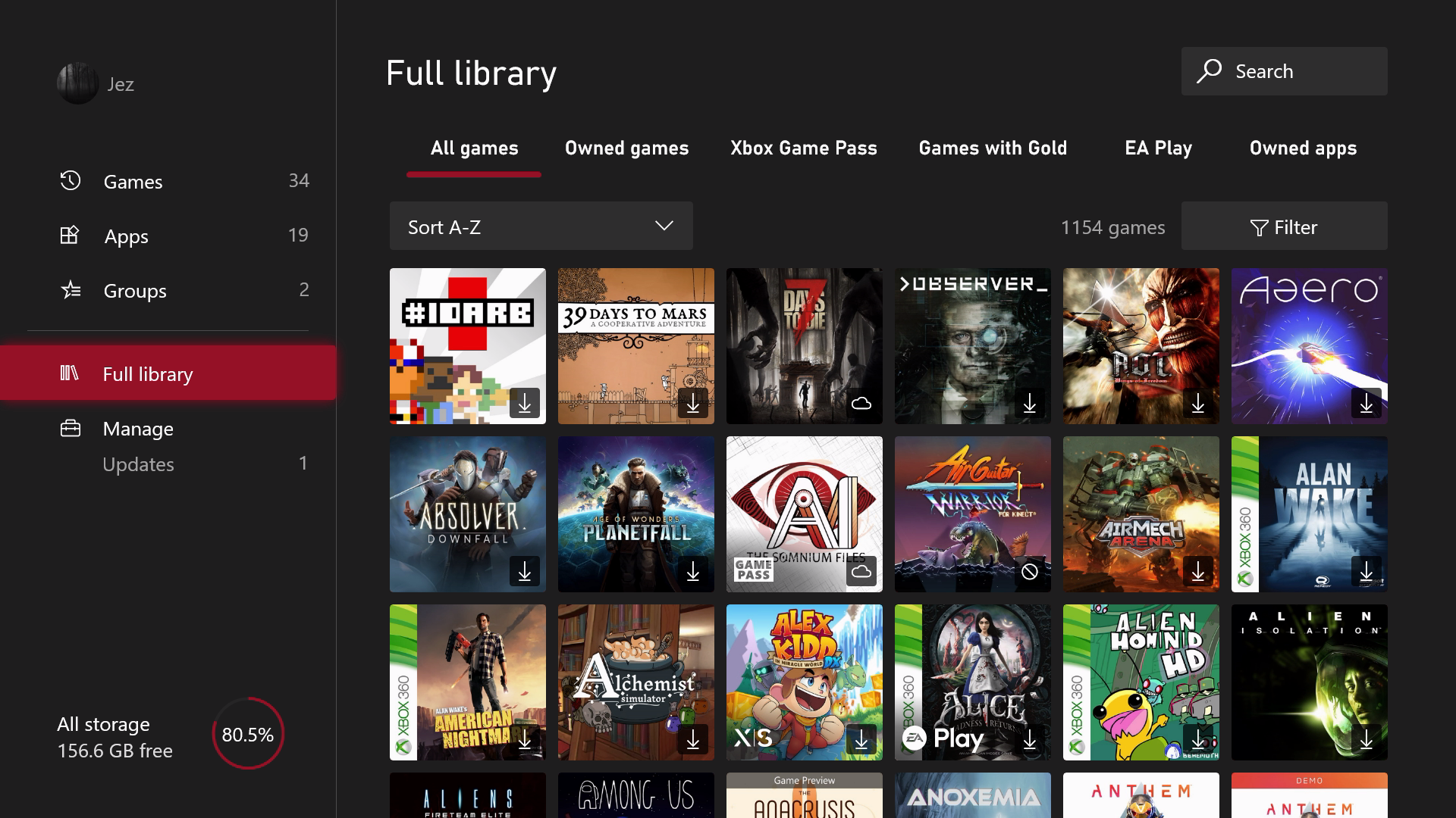 The complete Xbox games and apps library, redesigned as of August 2022