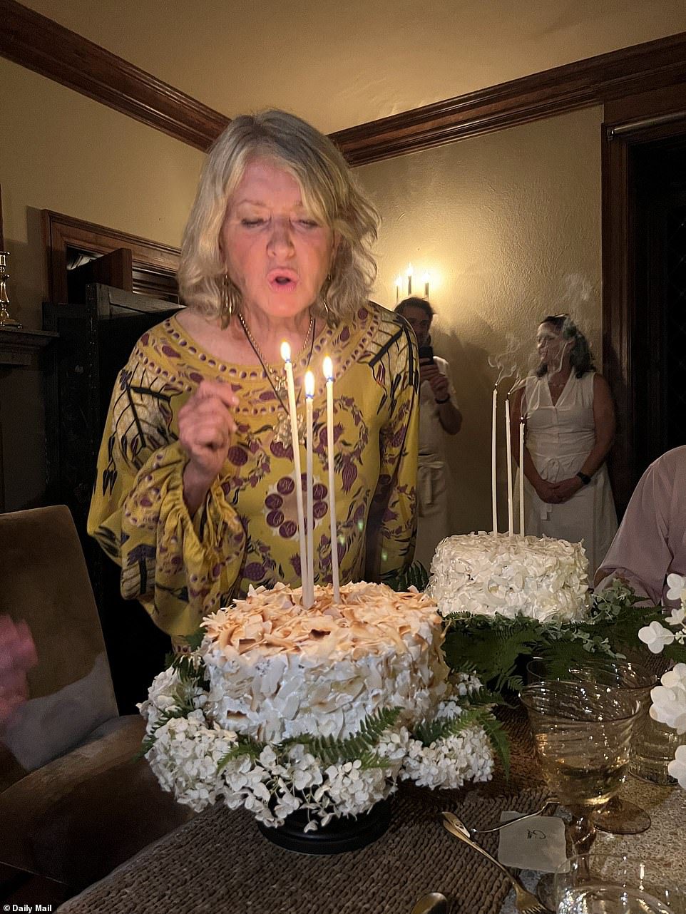 Christmas celebrations: Martha Stewart celebrated her 81st birthday at her home in Seal Harbor, Maine with her best friends