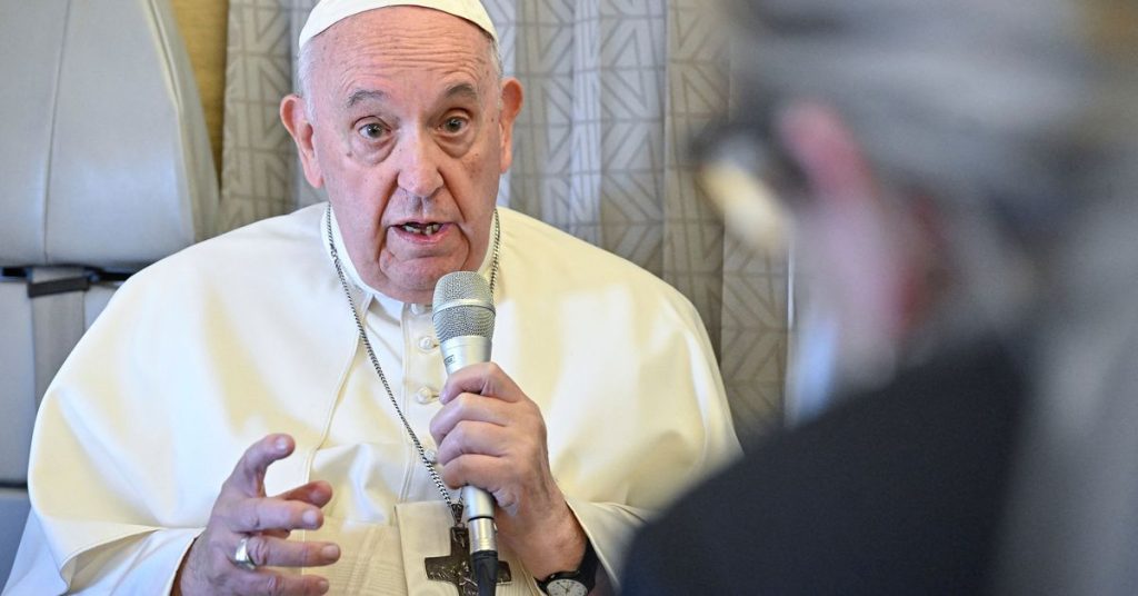 Pope says supplying arms to Ukraine is morally acceptable for self-defense