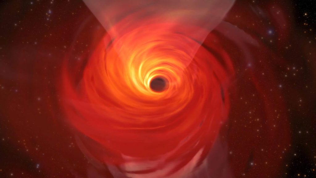 'Amazing' hot gas bubble spotted slithering around the Milky Way's supermassive black hole