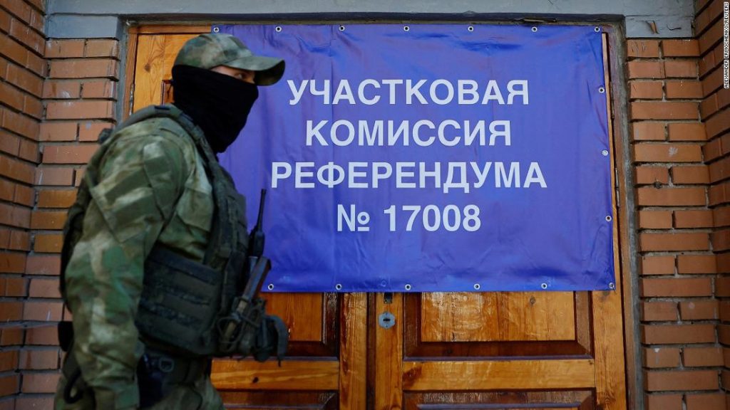 Occupied parts of Ukraine vote to join Russia in 'sham' referendums