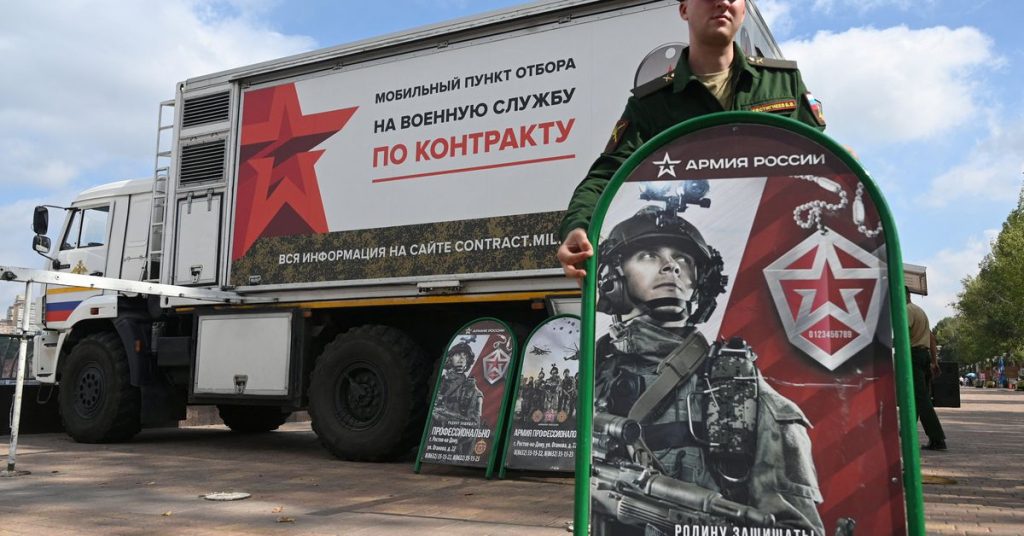Russia resorts to trucking and large wages to attract volunteer soldiers