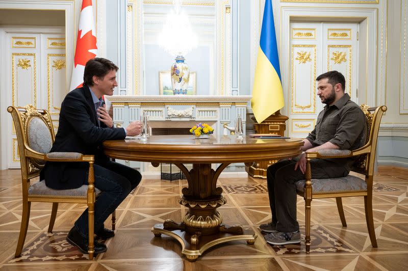 Ukraine's Zelensky says he asked Canada's Trudeau to help clear landmines