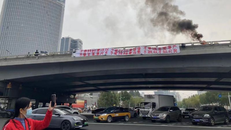 Beijing: Rare protest against China’s Xi Jinping days before Communist Party congress