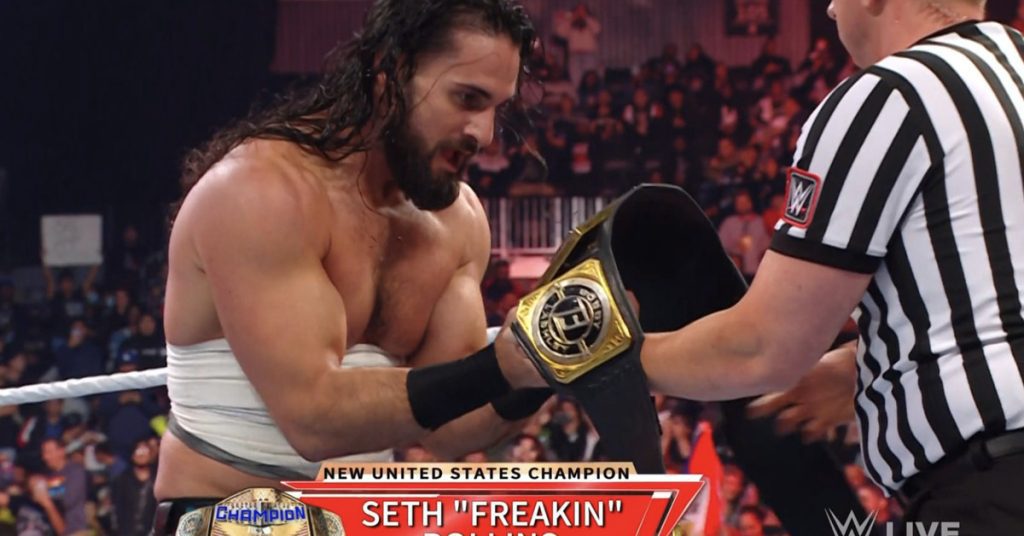 Seth Rollins wins the United States Championship