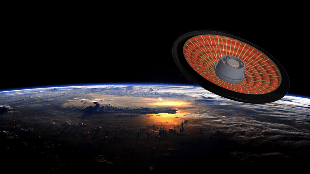 NASA is testing an inflatable heat shield Thursday morning