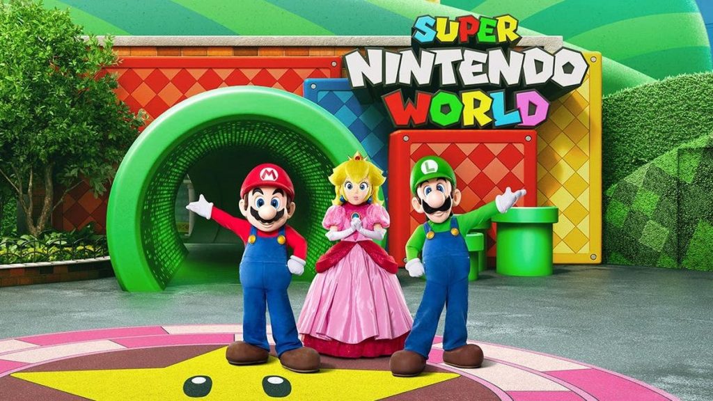Announcing the opening date of Super Nintendo World in the United States