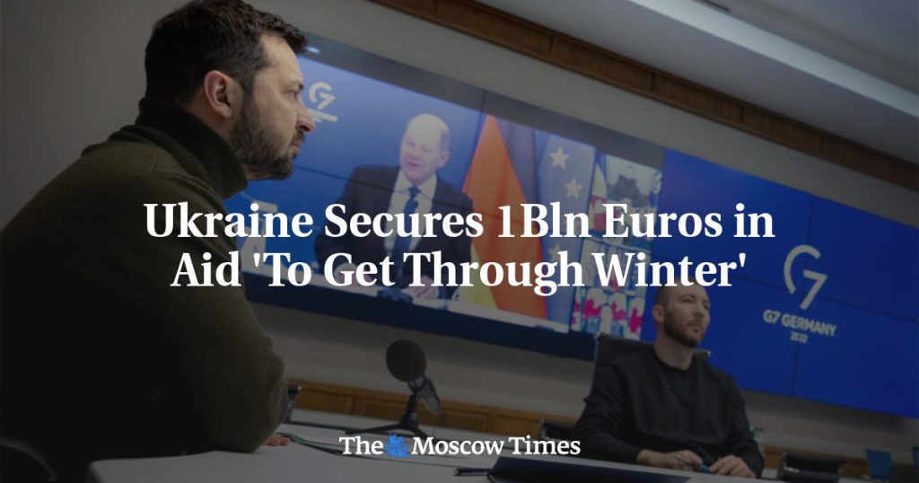 Ukraine receives 1 billion euros in aid to 'overcome the winter'