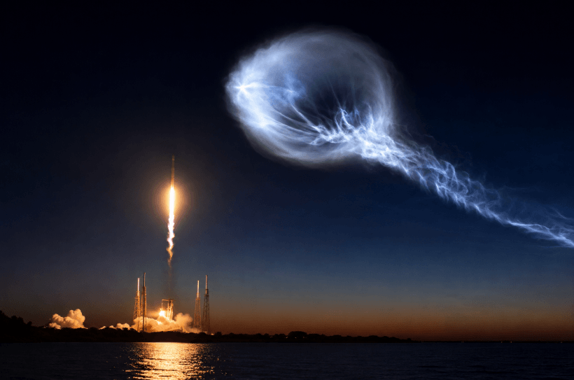 SpaceX Falcon 9 Launches Starlink Mission Before Sunrise Over Florida SpaceX Falcon 9 Launches Starlink Mission Before Sunrise Over Florida