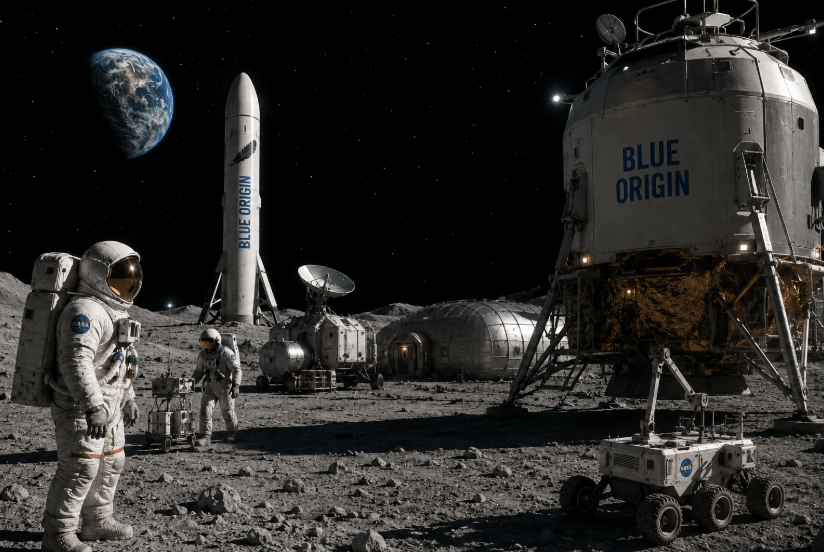 NASA Advances Lunar Base Plans as Blue Origin Takes Lead in Moon Settlement Efforts NASA Advances Lunar Base Plans as Blue Origin Takes Lead in Moon Settlement Efforts